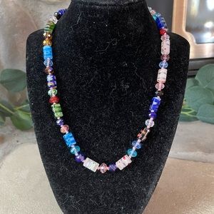 Glass beaded necklace